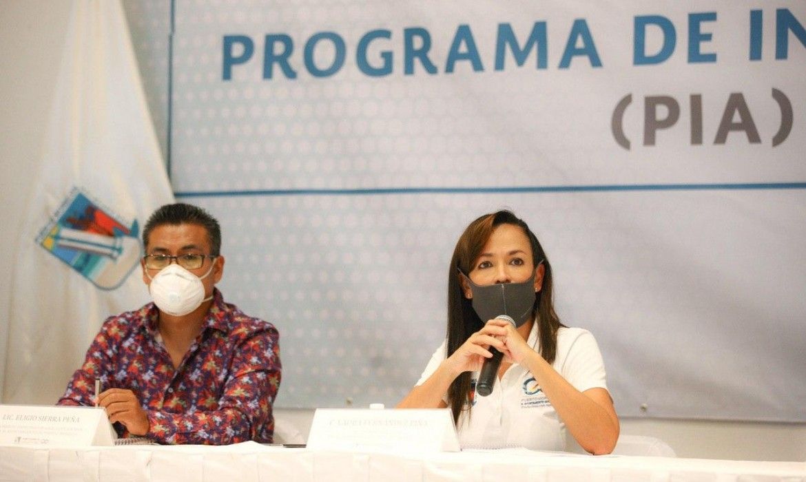 Anuncia Laura Fernández obras por casi 50 MDP para Puerto Morelos