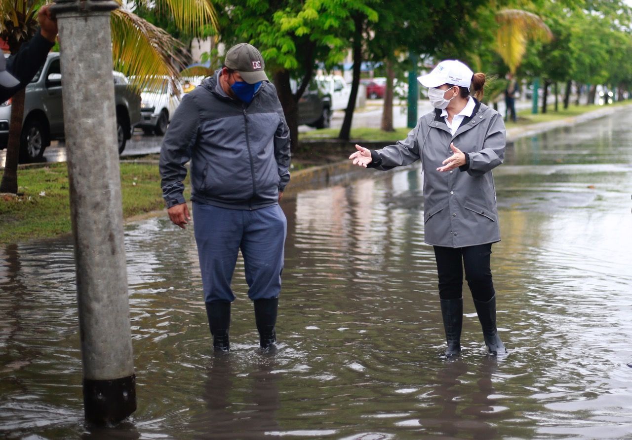 Supervisa Mara trabajos de Operativo Tormenta en Cancún