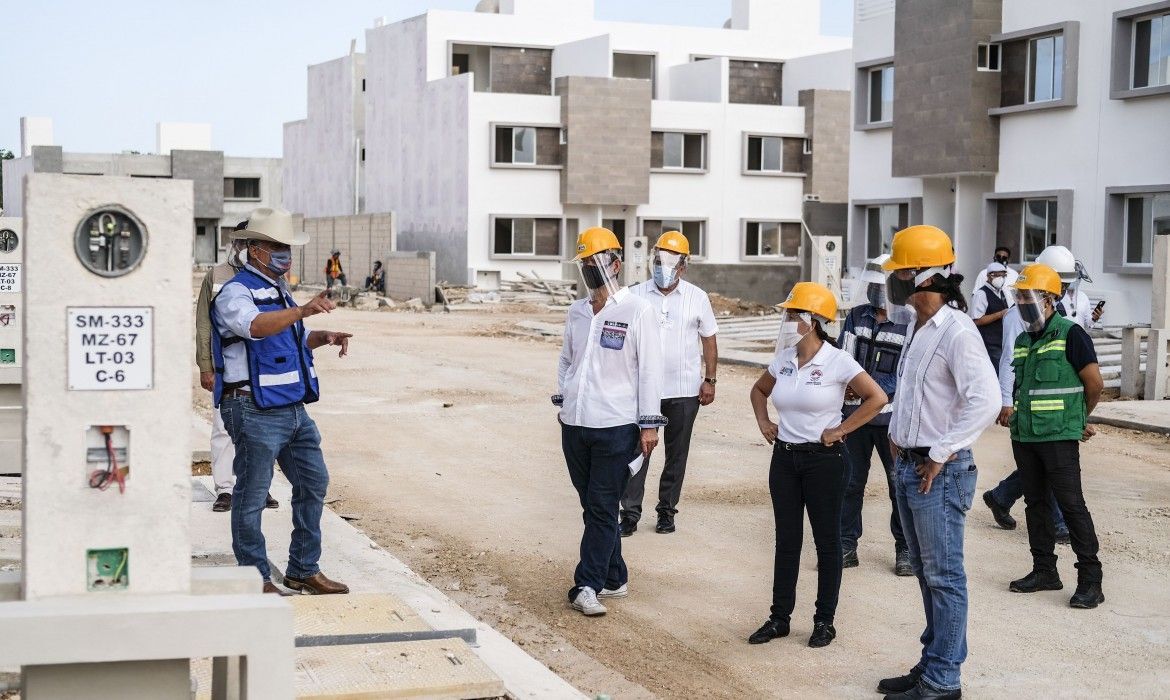 Mara visita construcciones para constatar protocolos de higiene