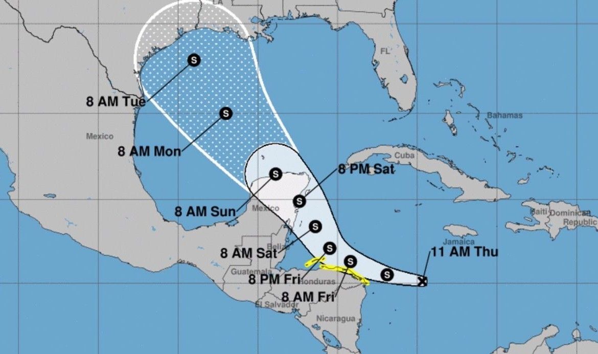 ALERTA VERDE | Depresión tropical se dirige a Quintana Roo, y podría convertirse en huracán el sábado