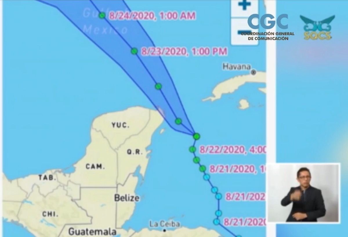 Tormenta Tropical Marco pasaría por el Canal de Yucatan; habrá menos afectaciones para QR