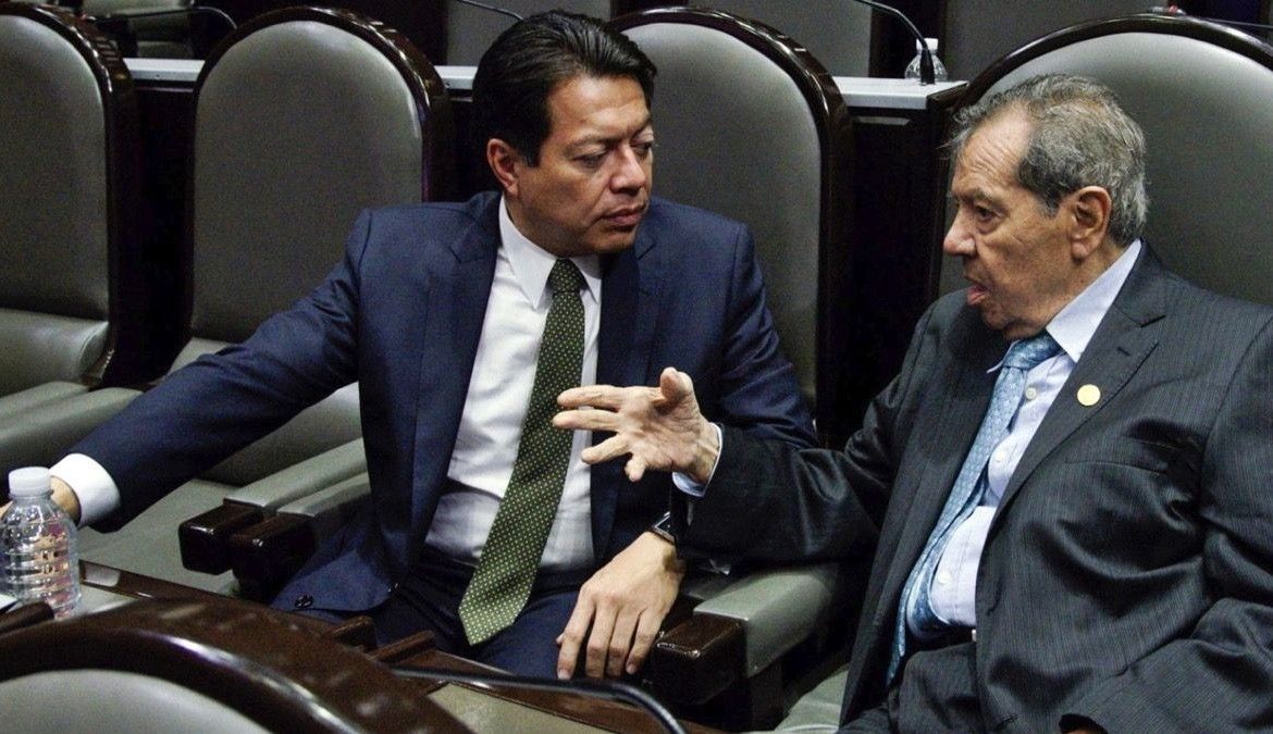 Empatan Mario Delgado y Porfirio Muñoz Ledo encuesta de MORENA para dirigencia, y se realizará otra encuesta entre ellos: INE