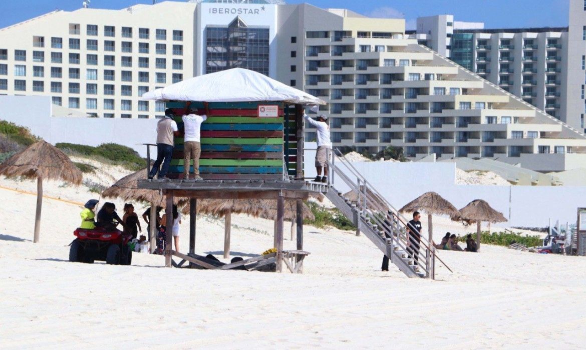 En Cancun, ya están abiertas playas “El Niño”, “Las Perlas”, “Delfines” y “Marlín”