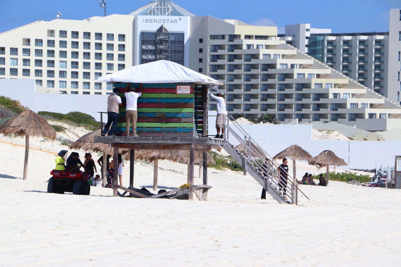 En Cancun, ya están abiertas playas “El Niño”, “Las Perlas”, “Delfines” y “Marlín”