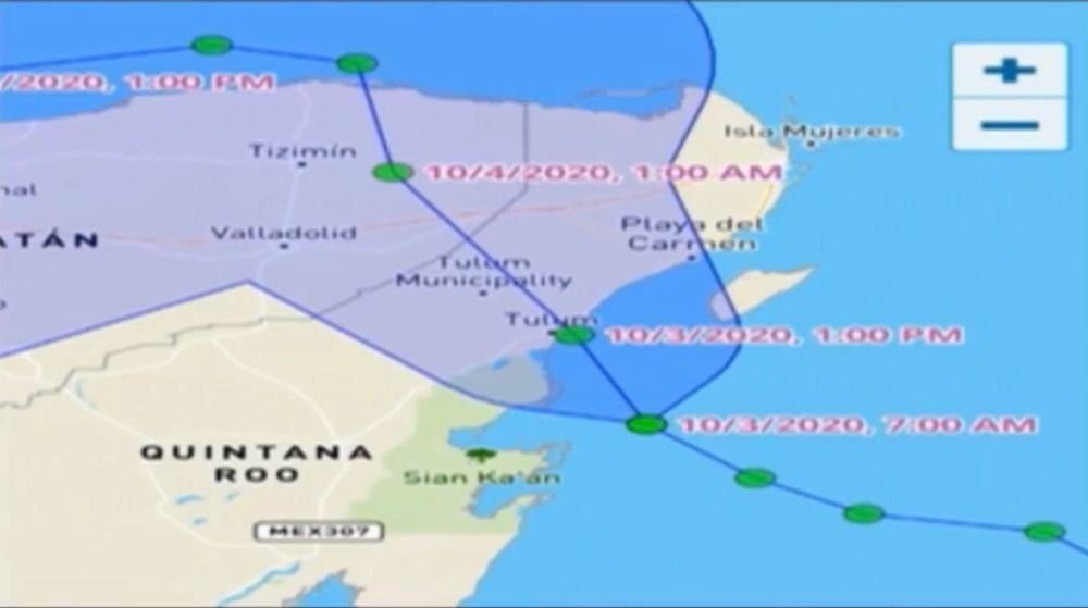 Gamma está cerca de convertirse en huracán; ingresará por Tulum, con vientos de 100 km por hora