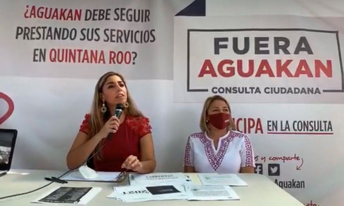 Marybel inicia recolección de firmas por consulta popular para sacar a Aguakan