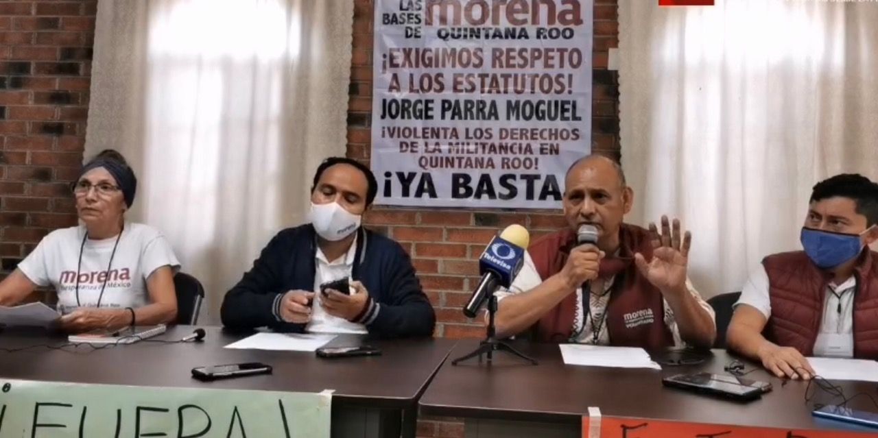 Toman sede de MORENA, y exigen la salida de Jorge Parra de la secretaría general y de la delegada Liliana Castro