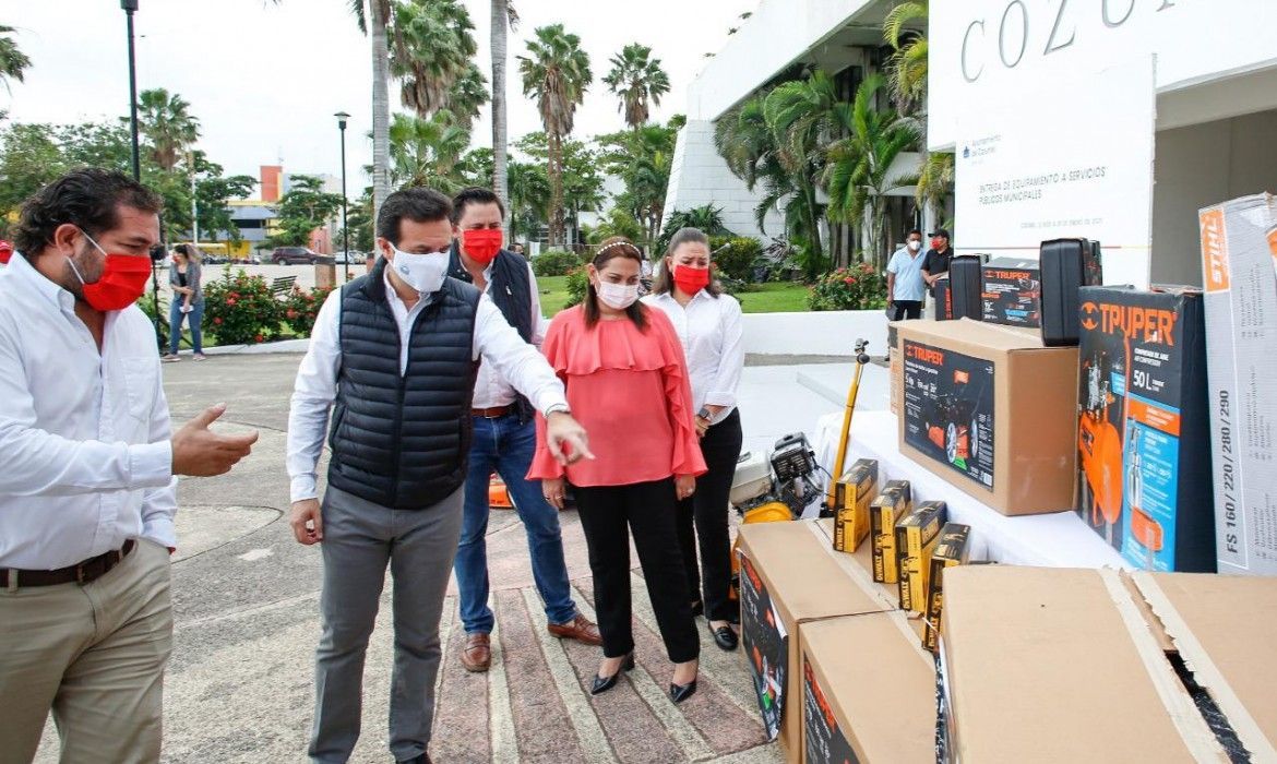 Fortalece Pedro Joaquín a la Dirección de Servicios Públicos a fin de mejorar la imagen urbana de Cozumel