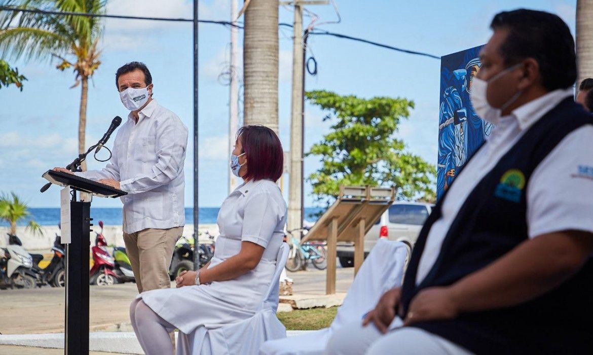 Resalta Pedro Joaquín la entrega de enfermeras y enfermeros de Cozumel en la lucha contra el Covid-19