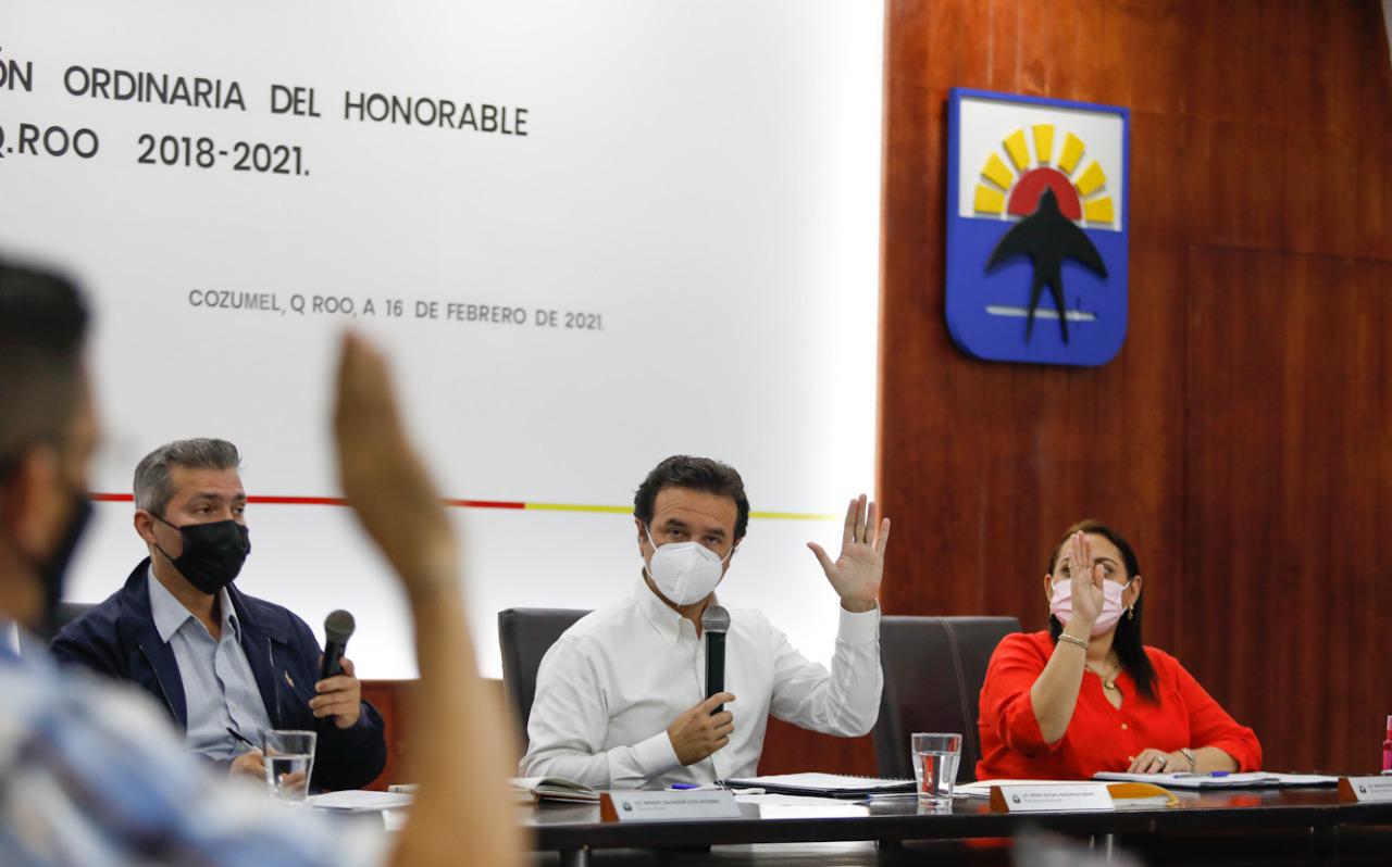 Con el respaldo del Cabildo, Gobierno de Pedro Joaquín hace justicia social con obras en beneficio de la población en Cozumel