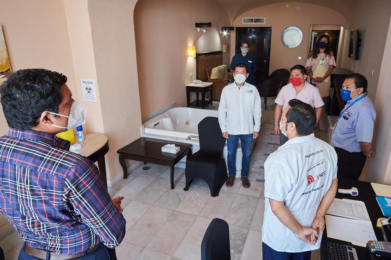 Como medida contra el Covid-19, fortalece Gobierno de Pedro Joaquín campaña de concientización dirigida a turistas