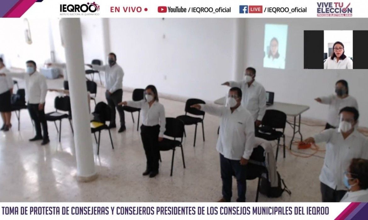 Toman protesta consejeras y consejeros de los 11 consejos municipales del Ieqroo
