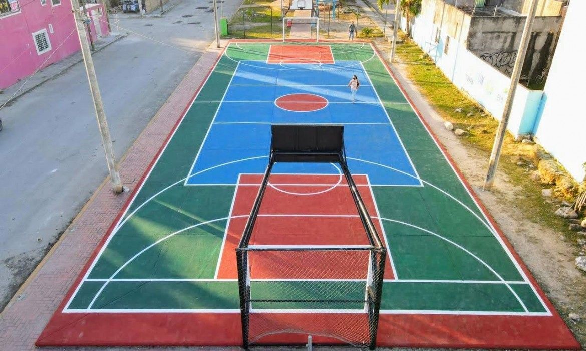 Gobierno de Cancún rehabilita unidades deportivas permanentemente