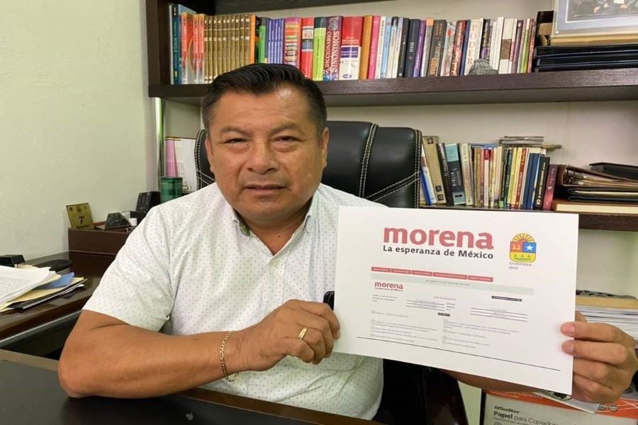 Marciano Dzul confirma su ingreso a la 4T, y se inscribe como candidato de MORENA en Tulum