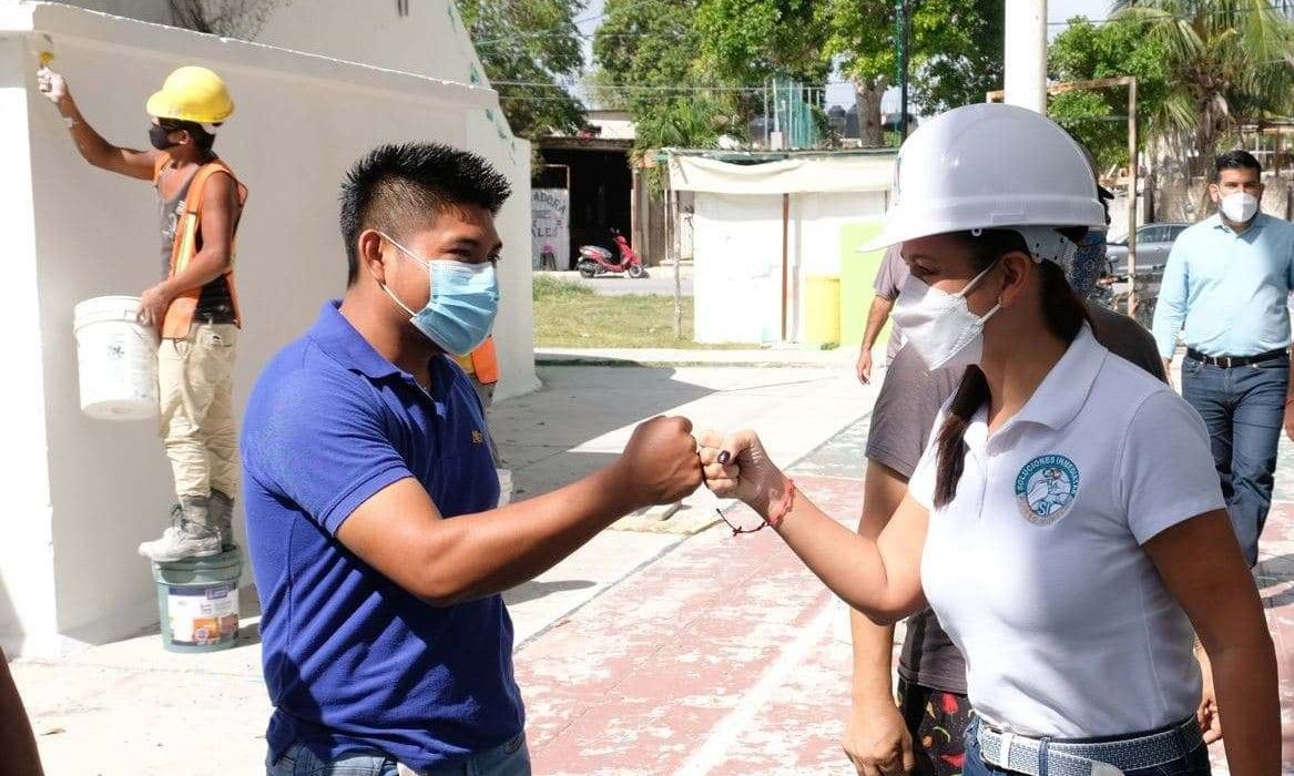Gobierno de Laura Fernández rehabilita los domos deportivos de Puerto Morelos