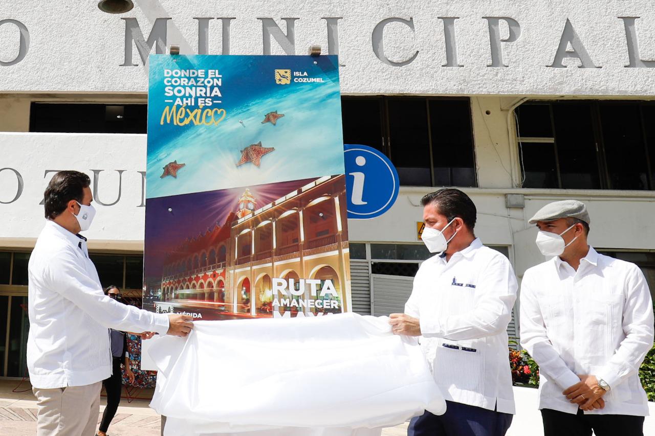 Presentan la ‘Ruta Amanecer Maya’ para fortalecer el turismo entre Cozumel y Mérida