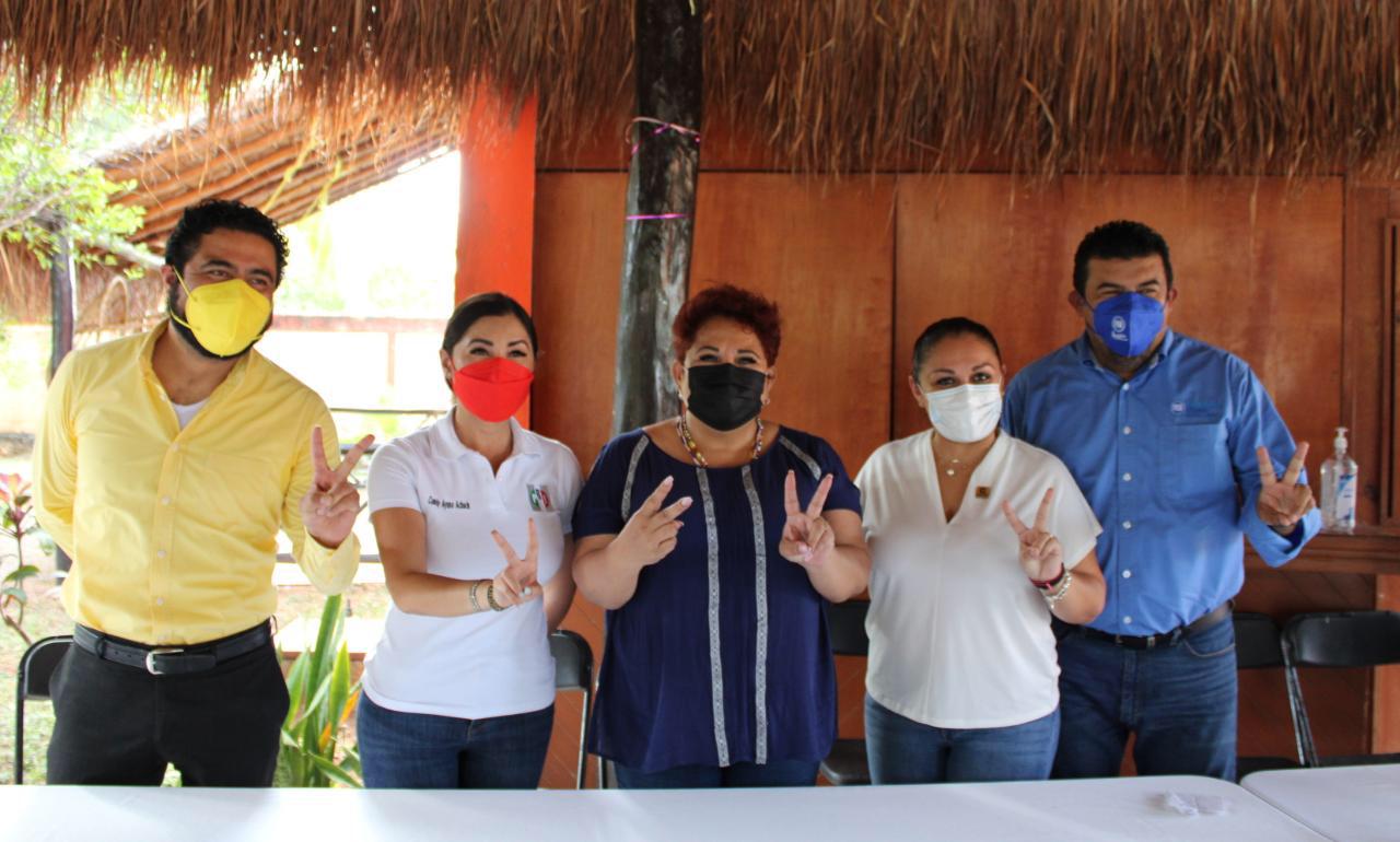 Va por Quintana Roo muestra su respaldo a Sofía Alcocer, para mantener José María Morelos