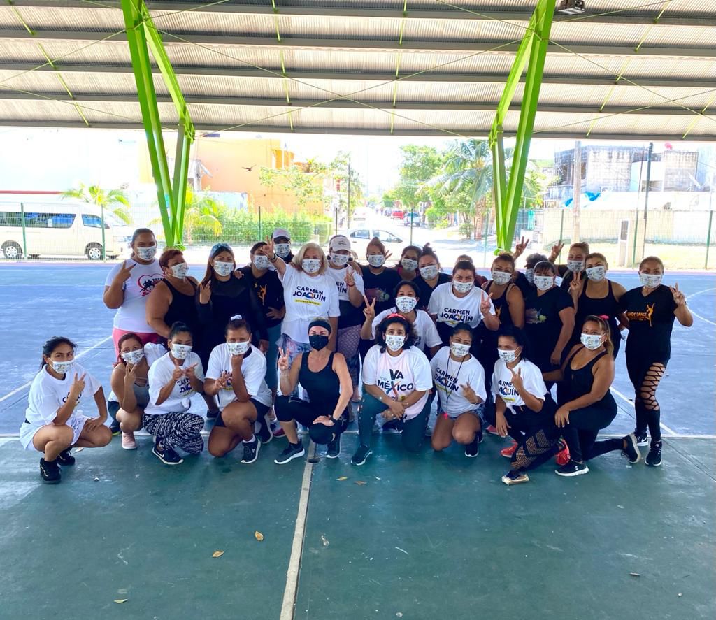 Carmen Joaquín reitera su compromiso con las familias quintanarroenses