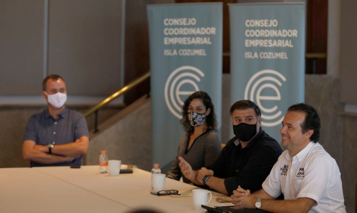 Reitera la iniciativa privada su respaldo al proyecto de Pedro Joaquín para continuar la reactivación económica y turística de Cozumel