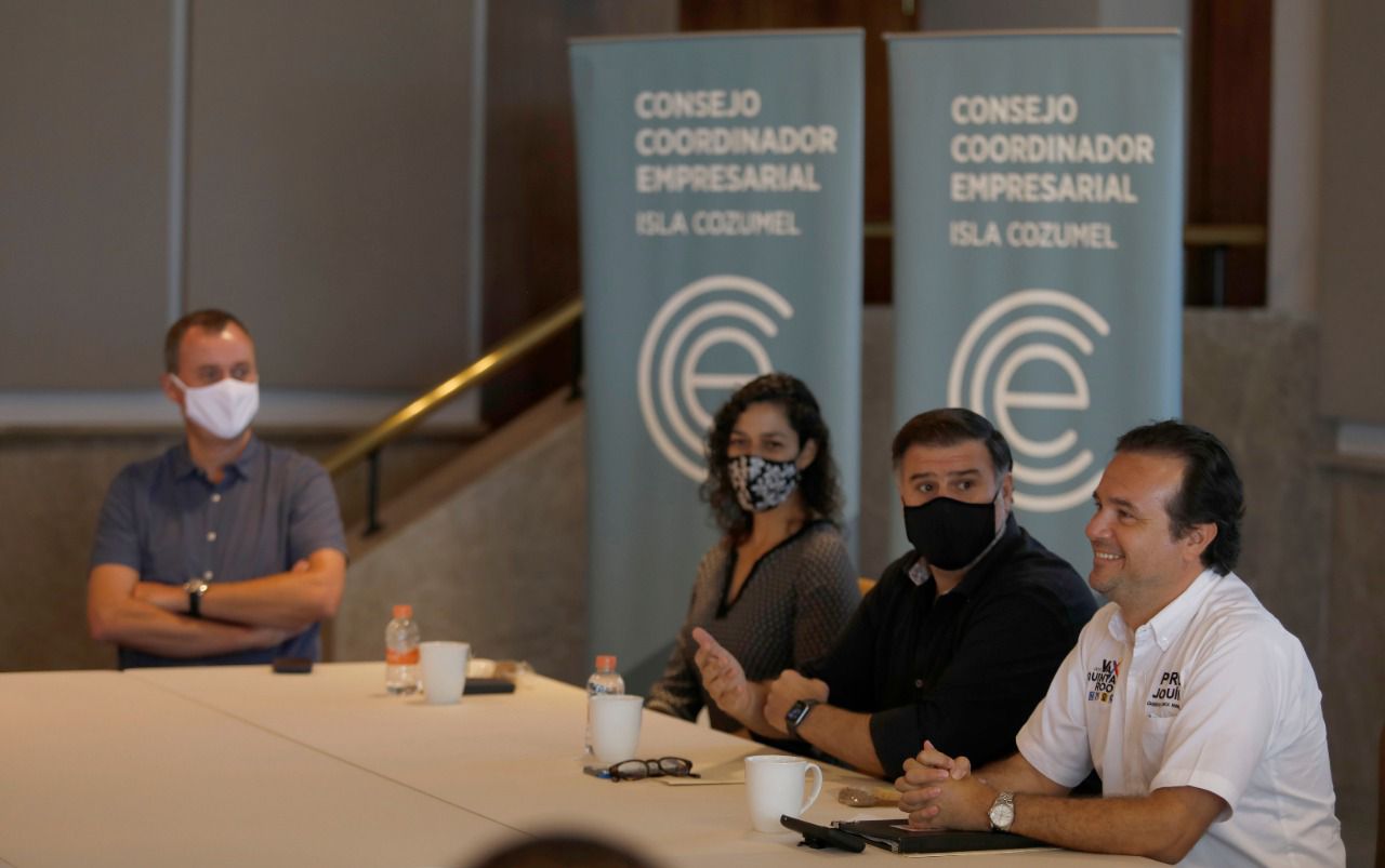 Reitera la iniciativa privada su respaldo al proyecto de Pedro Joaquín para continuar la reactivación económica y turística de Cozumel