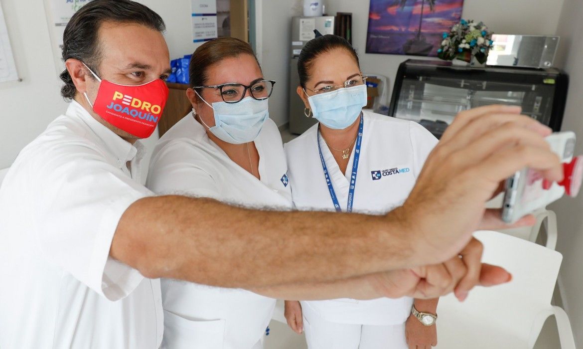 Gracias a las medidas implementadas ante la pandemia por Pedro Joaquín, se salvaron vidas y hoy Cozumel tiene las puertas abiertas al turismo: personal de enfermería