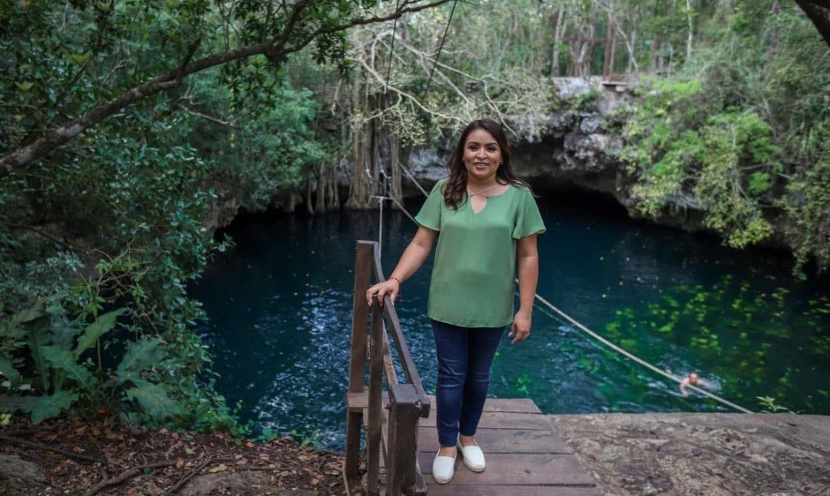 Ofrece Blanca Merari mantener a la Ruta de los Cenotes como un gran atractivo turístico