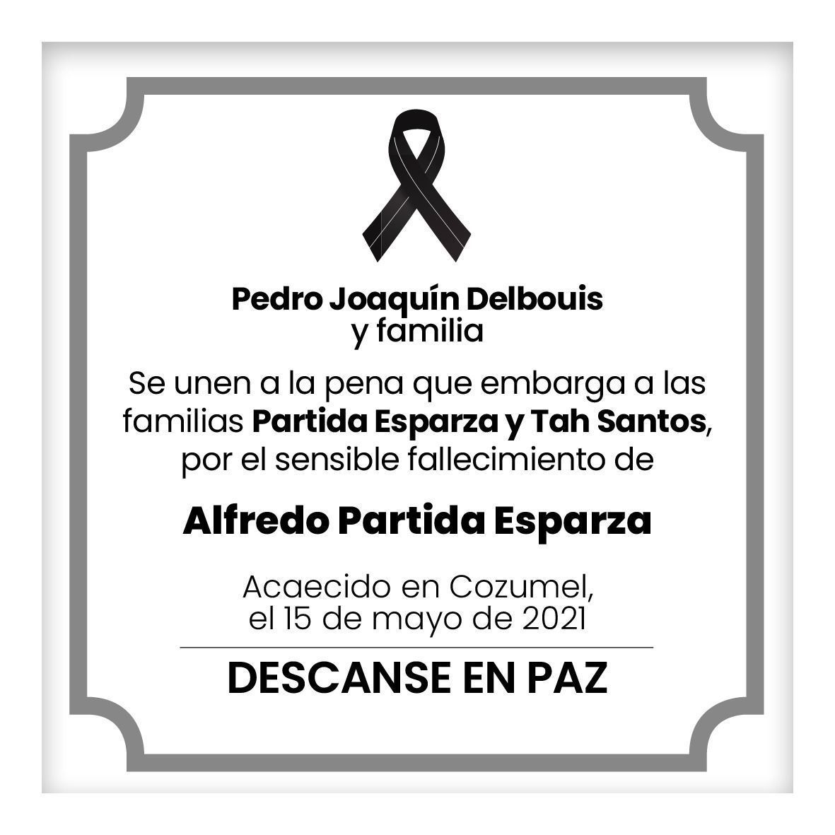 El inmenso amor por Cozumel, gran legado de Alfredo Partida: Pedro Joaquín