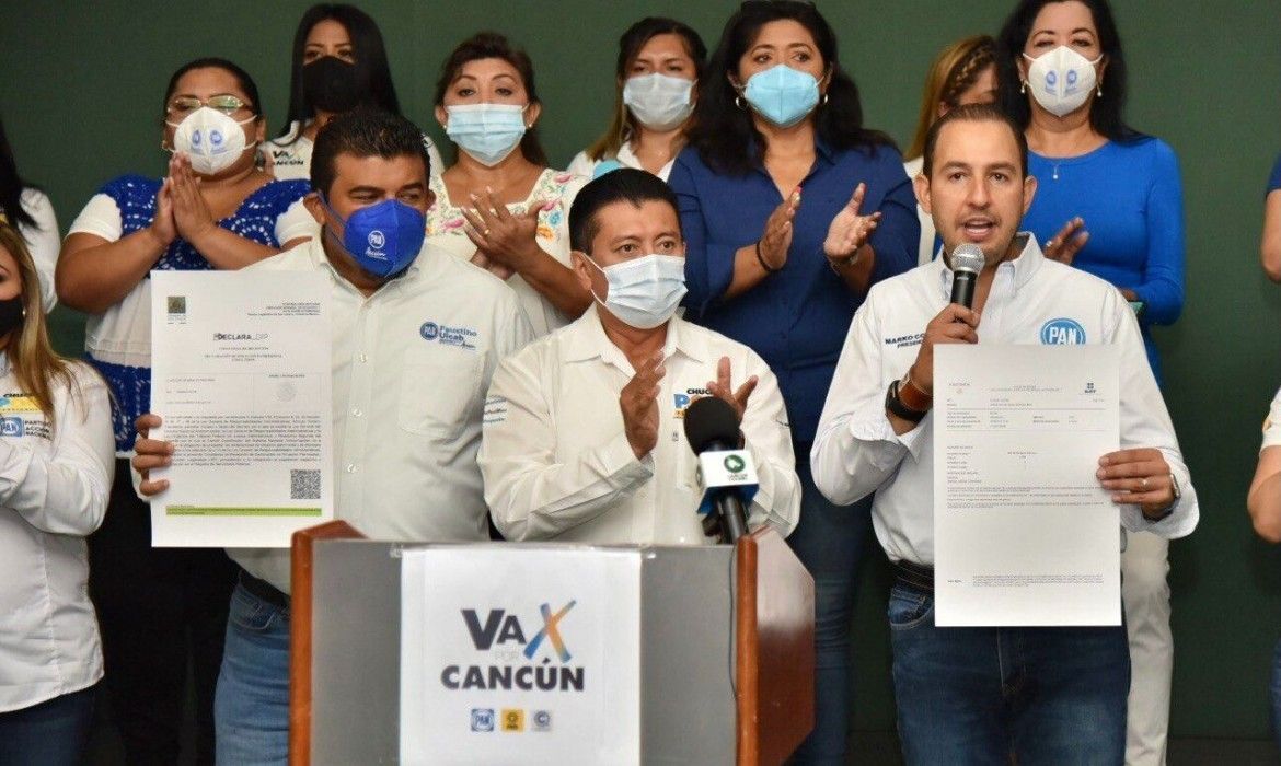 TEQROO confirma que se debe retirar la propaganda de “Va por Cancún”, y amonestó a la coalición de la 4T