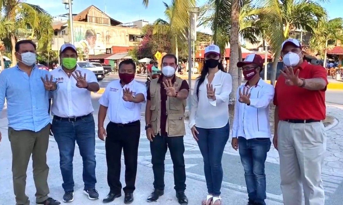Fuerte mensaje de unidad de MORENA en Tulum en respaldo a Marciano Dzul  (video)