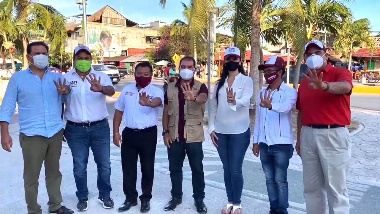 Fuerte mensaje de unidad de MORENA en Tulum en respaldo a Marciano Dzul (video)