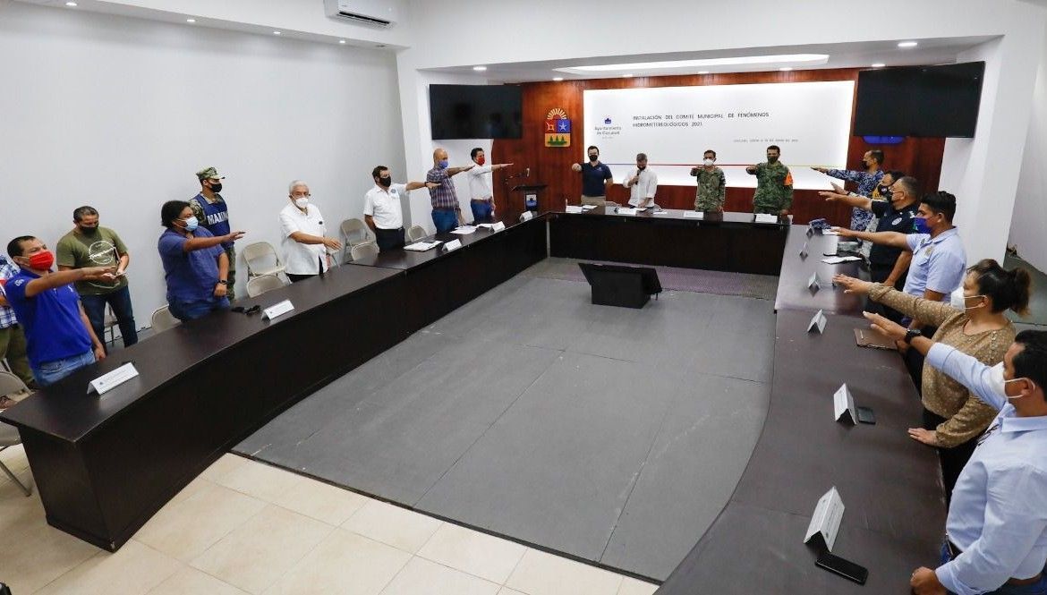 Instala gobierno de Pedro Joaquín el Comité Municipal para la Atención de Fenómenos Hidrometeorológicos 2021