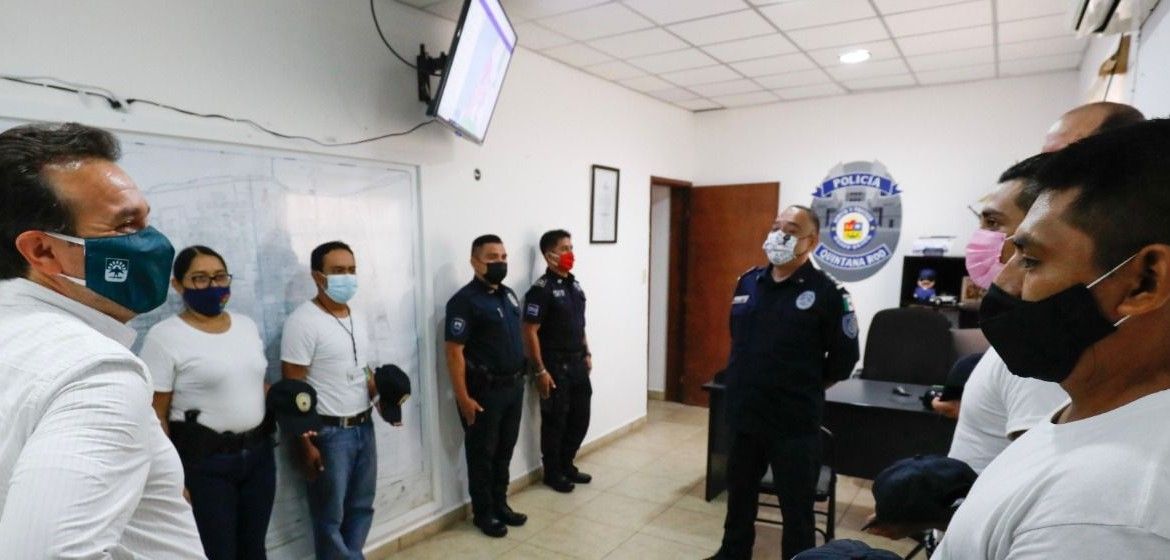 Supervisa Pedro Joaquín obras de remodelación en Seguridad Pública de Cozumel para fortalecer y dignificar el trabajo policial