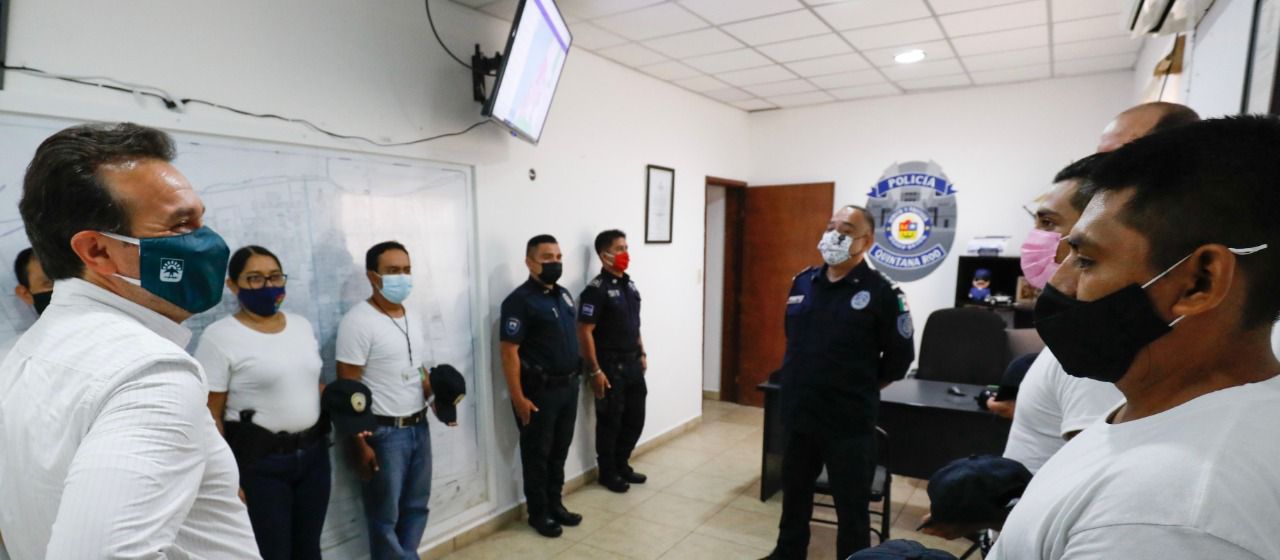 Supervisa Pedro Joaquín obras de remodelación en Seguridad Pública de Cozumel para fortalecer y dignificar el trabajo policial