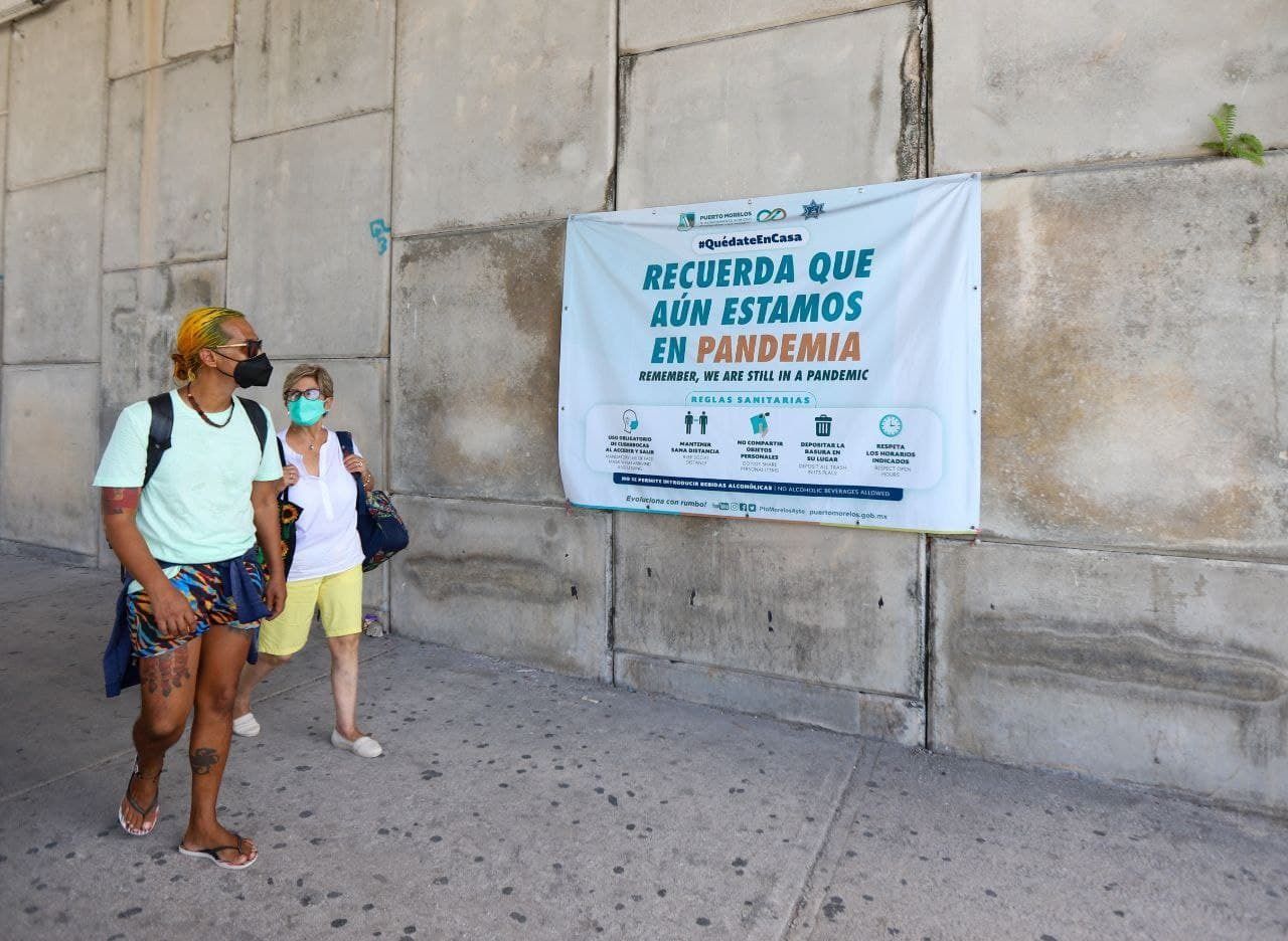Autoridades de salud de Puerto Morelos piden no bajar la guardia ante la pandemia
