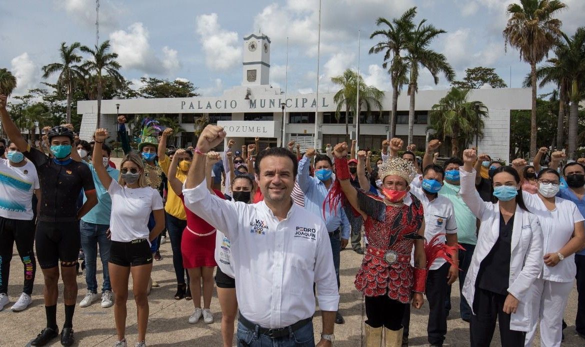 “Con unidad, fortaleza y valentía, este 6 de junio, salgamos a defender a Cozumel”: Pedro Joaquín