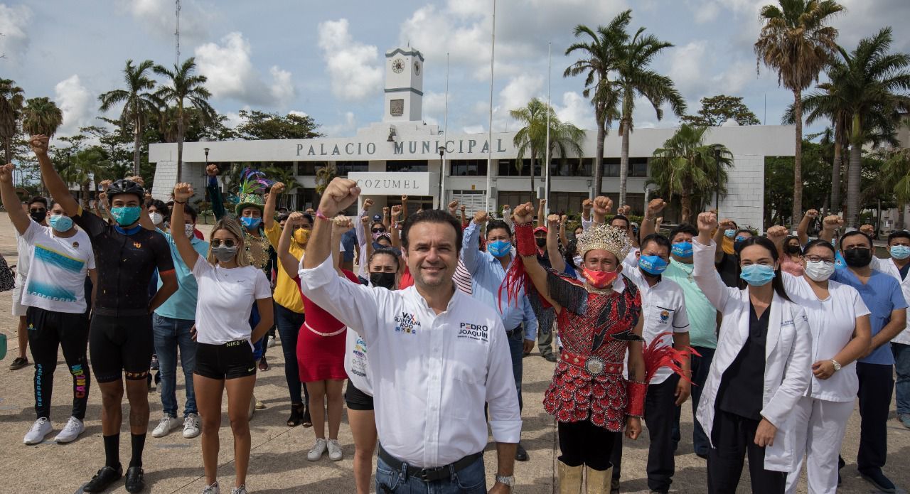 “Con unidad, fortaleza y valentía, este 6 de junio, salgamos a defender a Cozumel”: Pedro Joaquín