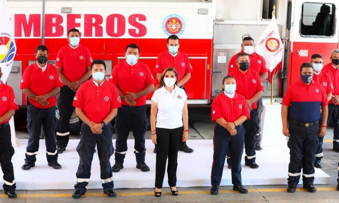 Fortalecen Gobierno y Sociedad Civil Cuerpo de Bomberos en Cancún