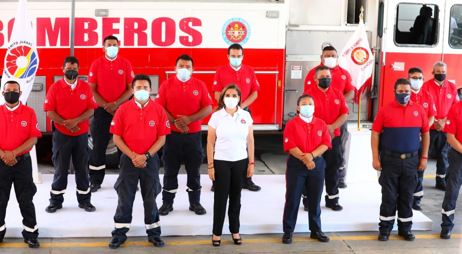Fortalecen Gobierno y Sociedad Civil Cuerpo de Bomberos en Cancún