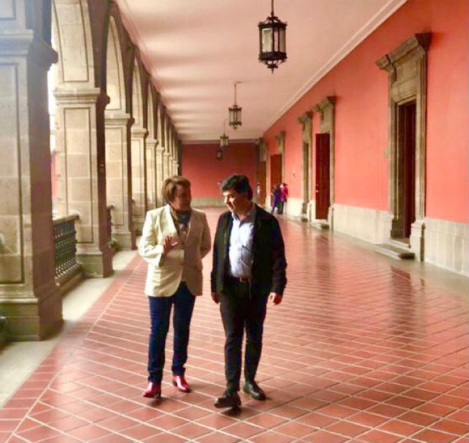 Acuerda Laura Beristain con Jesús Ramírez, vocero de AMLO, fortalecer la comunicación en Solidaridad