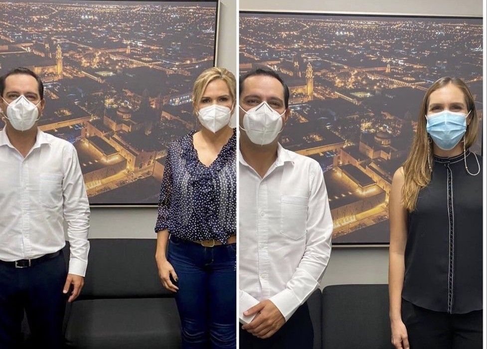 Lili y Atenea buscan modelo exitoso de gobierno para replicar, y visitan al gobernador de Yucatán