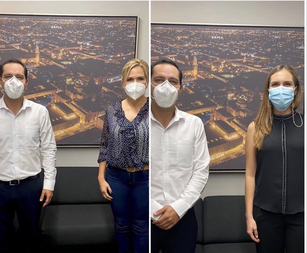 Lili y Atenea buscan modelo exitoso de gobierno para replicar, y visitan al gobernador de Yucatán