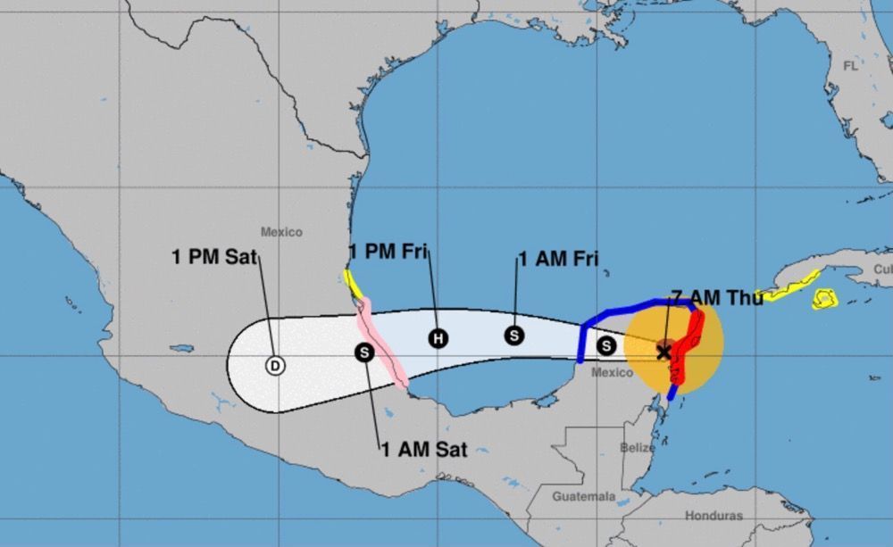 Grace dejó sus mayores efectos en Tulum, Akumal y zona maya, y ya salió del estado hacia Yucatan