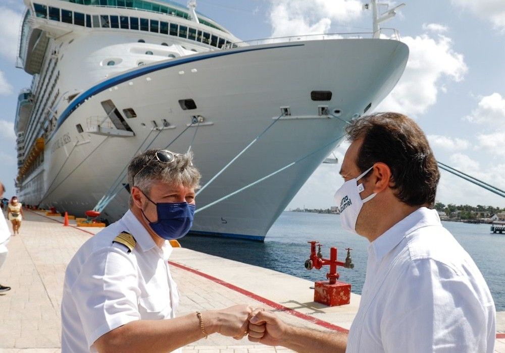 Cozumel, por buen camino para su recuperación económica; recibe tres nuevos cruceros en una semana en la que arribarán siete: Pedro Joaquín  