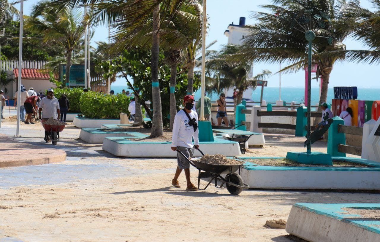 Implementa gobierno de Laura Fernández mega operativo de limpieza de Puerto Morelos
