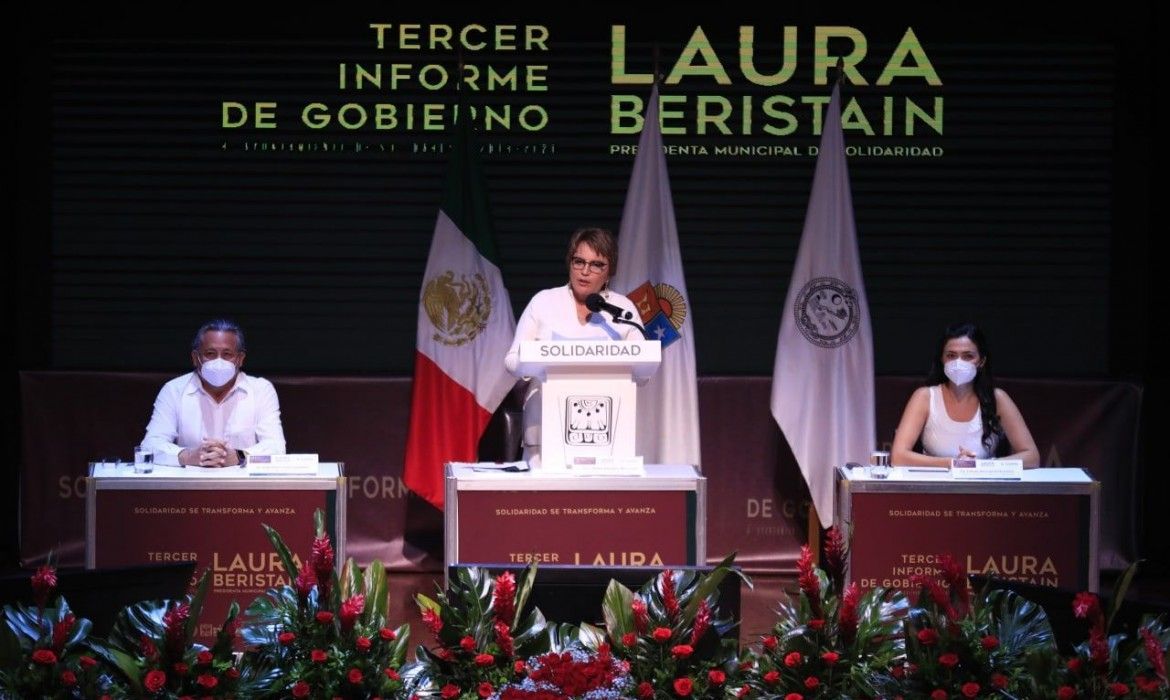 “Aquí, ahora y siempre, por el futuro de Solidaridad”: Laura Beristain en su Tercer Informe
