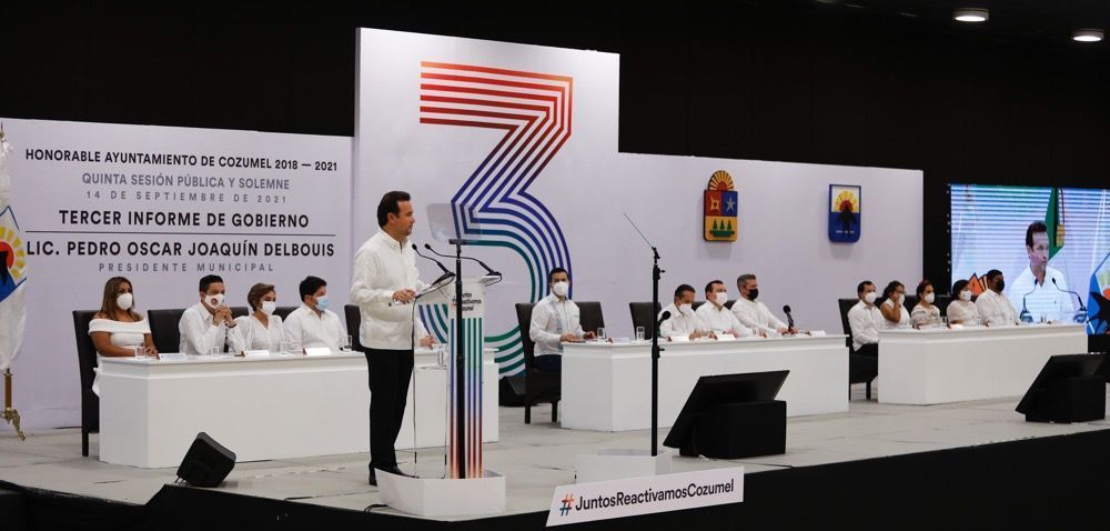 “El bienestar de Cozumel es y será siempre mi motivo para seguir adelante”: Pedro Joaquín en Tercer Informe   