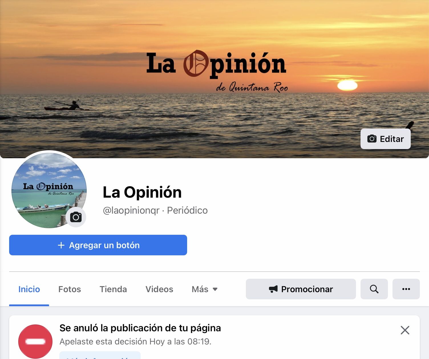 ATACAN FACEBOOK DE LA OPINIÓN | Vuelven la censura y la persecución a Quintana Roo