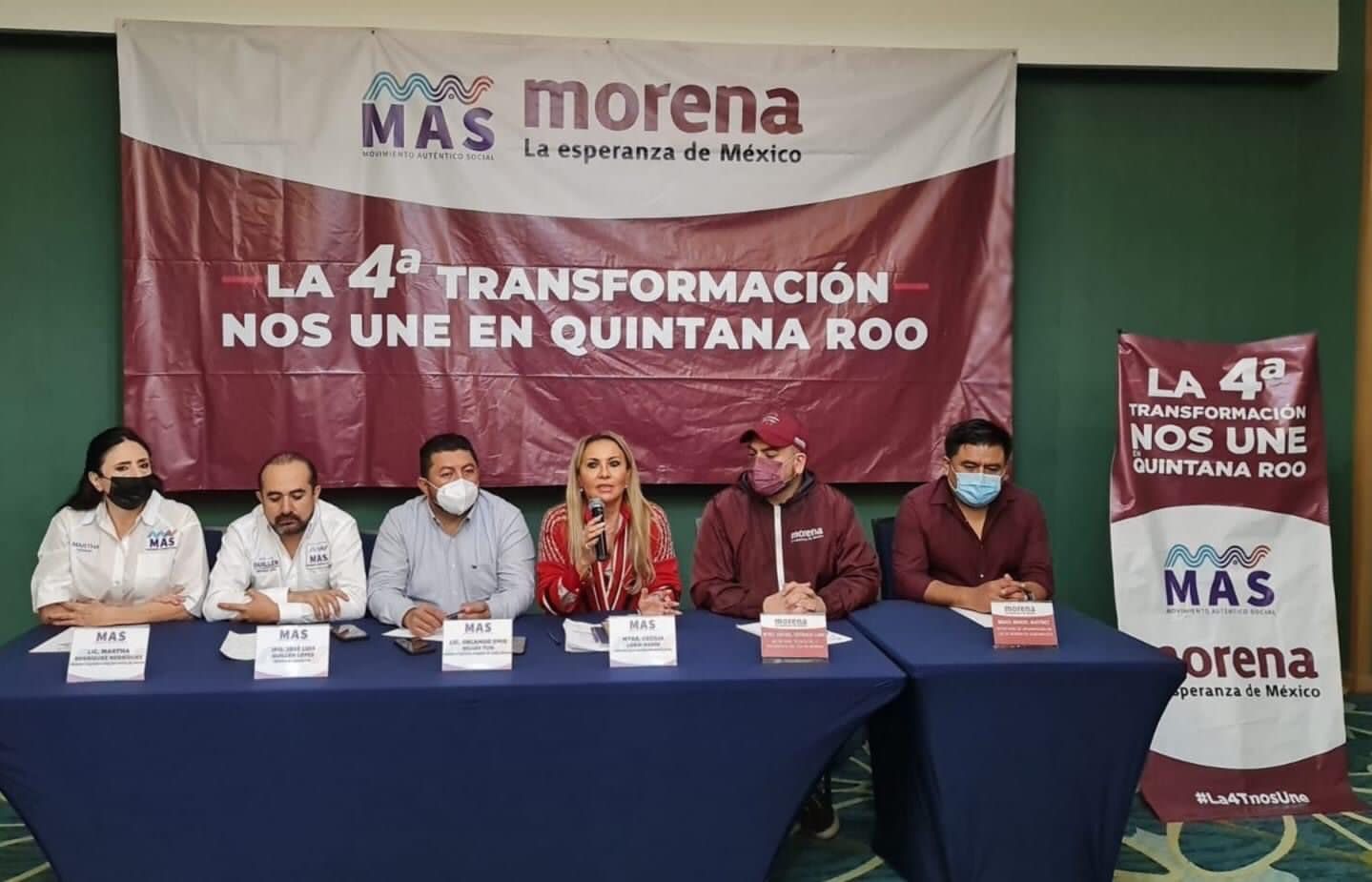 Fuerte respaldo de MORENA al MAS, que lucha por recuperar su registro como partido estatal