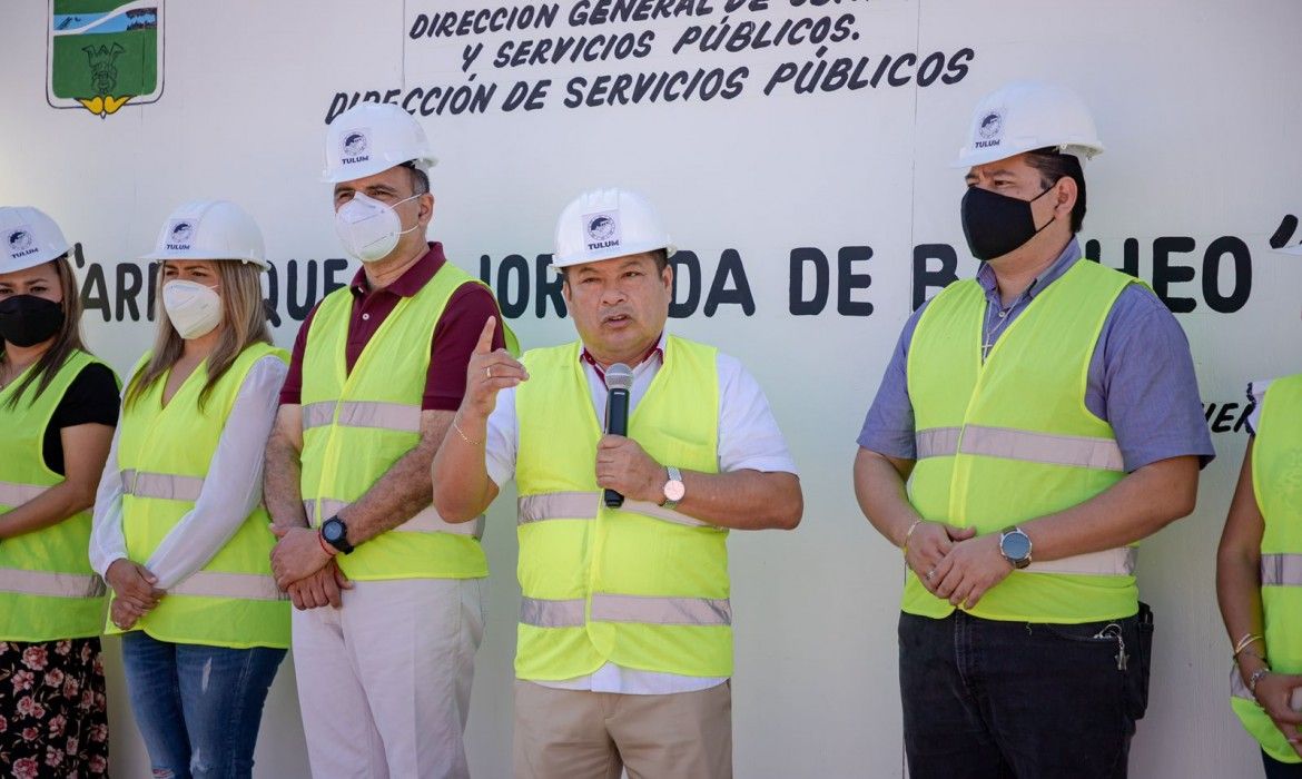 Lanza Marciano Dzul plan emergente de bacheo en Tulum