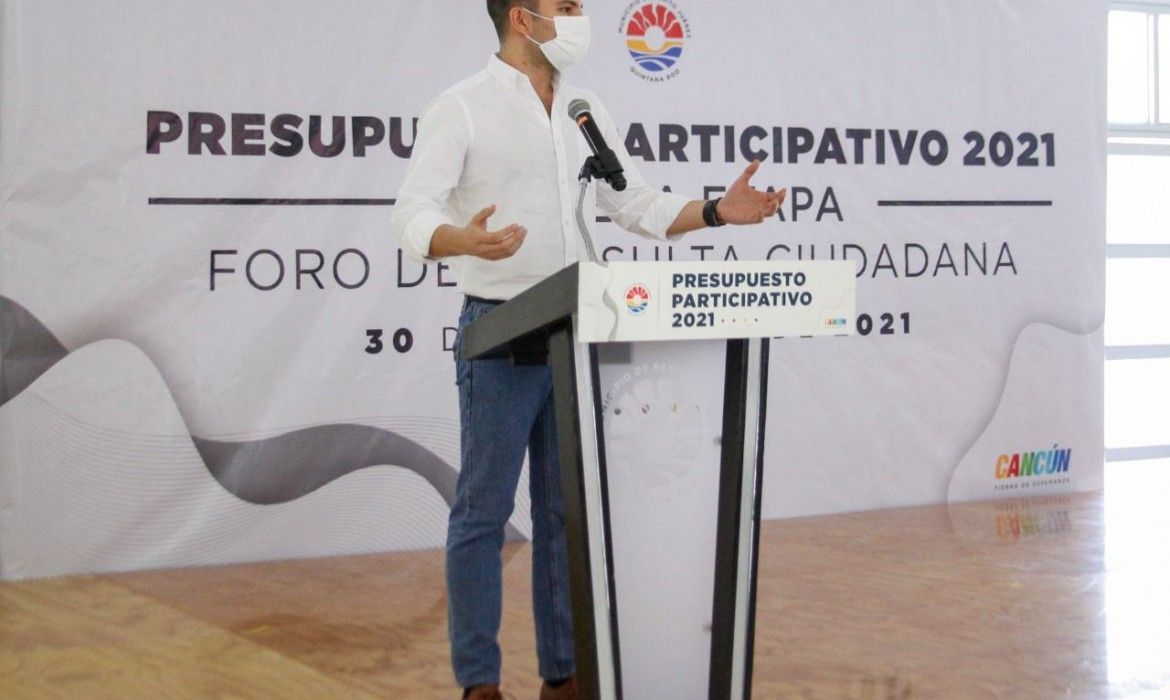 Destaca Pablo Bustamante la participación de los cancunenses en el Foro de Consulta Ciudadana para Presupuesto Participativo 2021